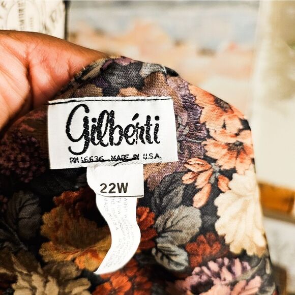 Vtg Gilberti Floral Design Blazer Jacket Sz 22w - Picture 7 of 15